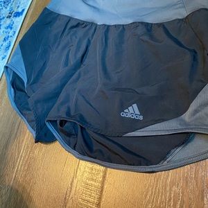 3” black and grey ADIDAS running shorts size small